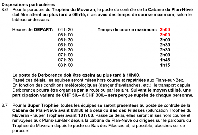 Horaires